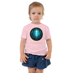 pink Glimmer of Light t-shirt with glowing enchanted forest design and Wordwhispers brand name — sizes 2T to 5T