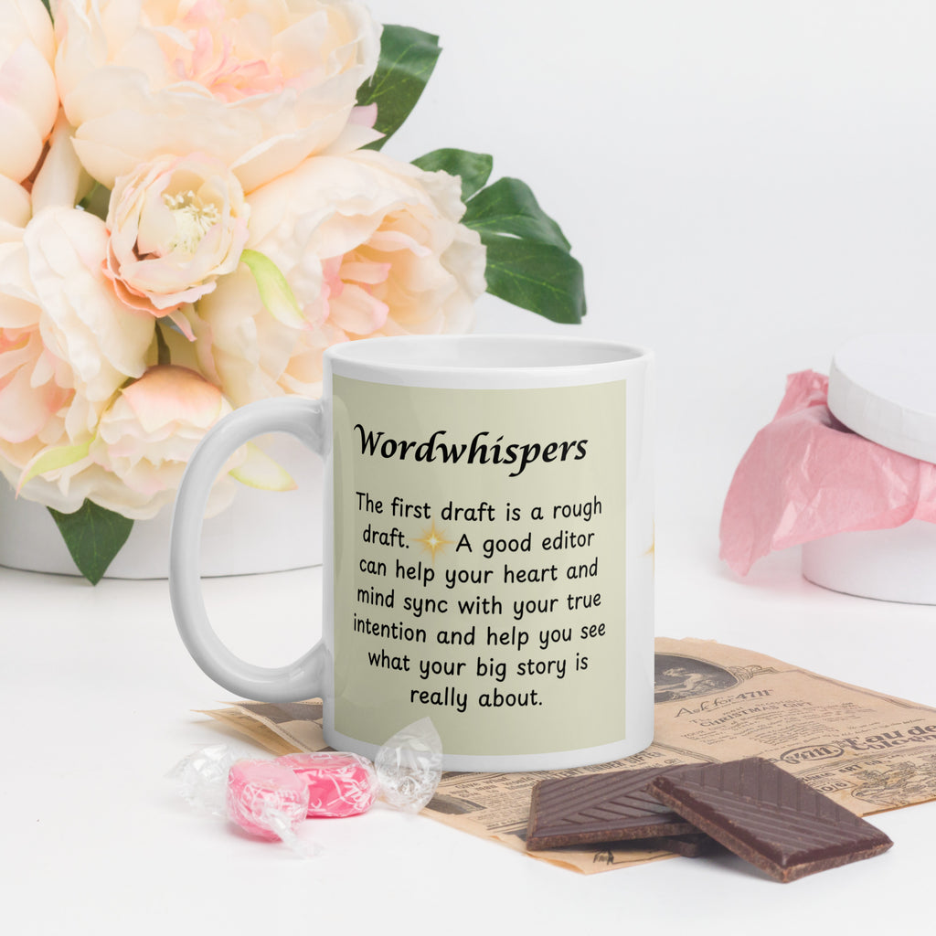 Chapter 03-The first draft-mug-white-quote