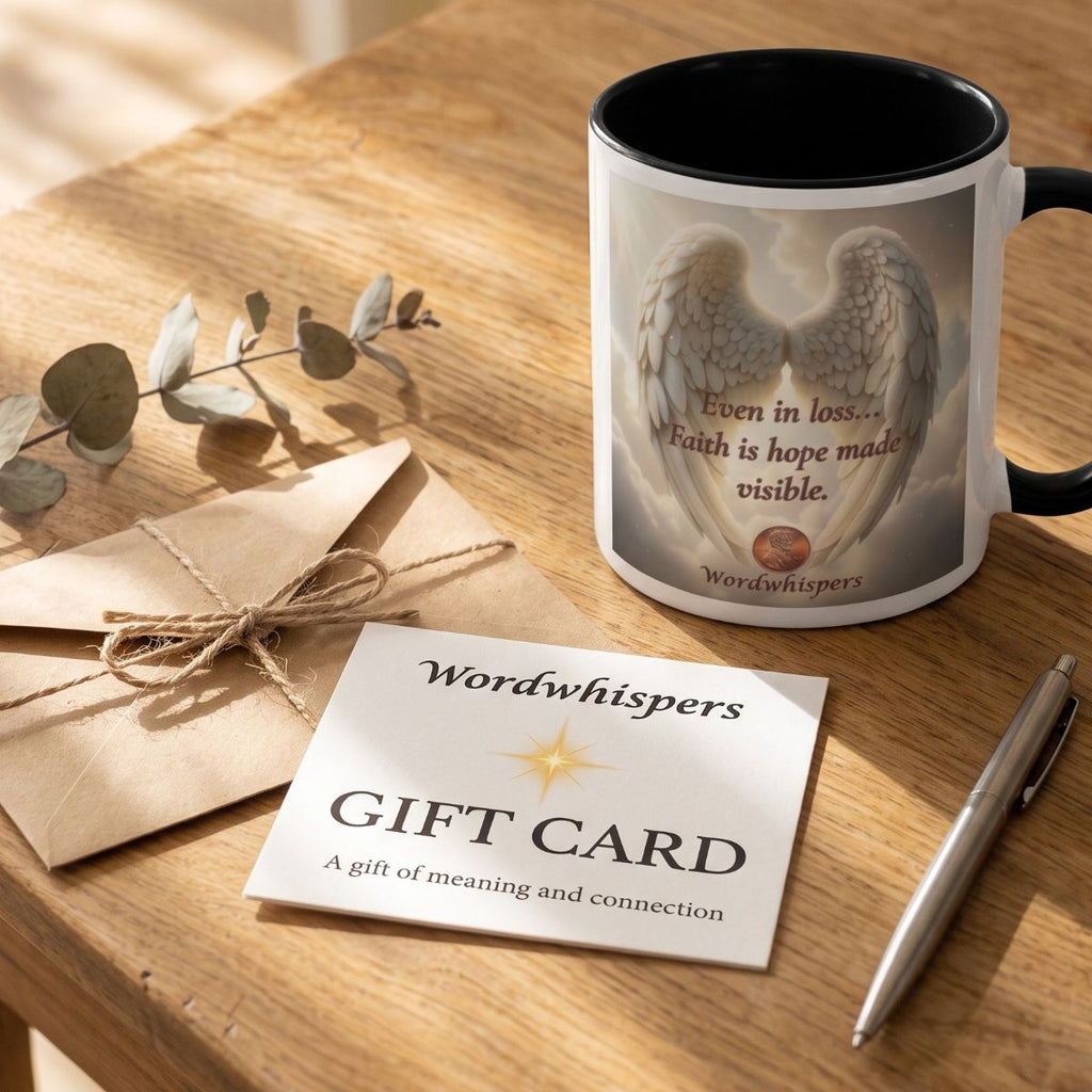Wordwhispers Gift Card A gift of meaning and connection