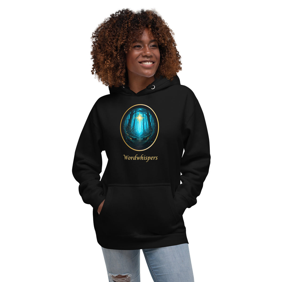 Glimmer of Light Hoodie in black
