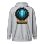 Glimmer of Light zip hoodie in sport grey-back