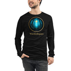 Glimmer of Light Long sleeve Tee - in black