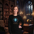 Glimmer of Light Literary Long Sleeve Tee - Book Lover Gift - Black