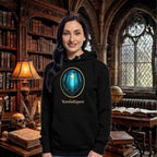 Literary Premium Hoodie - Glimmer of Light Design - Unisex - black