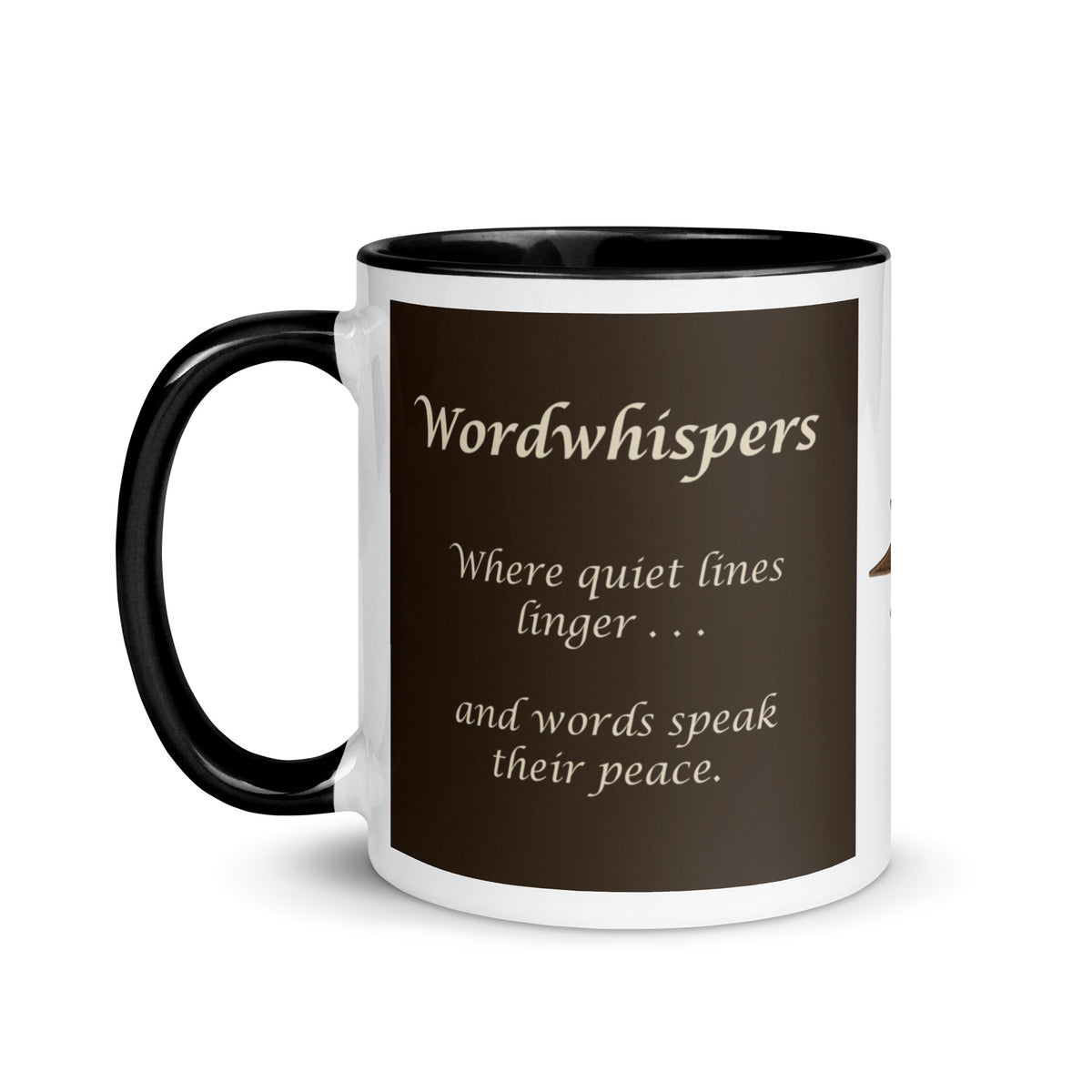 Library whispers accent mug quote