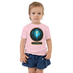 Glimmer of Light t-shirt with glowing enchanted forest design and Wordwhispers brand name — sizes 2T to 5T-pink