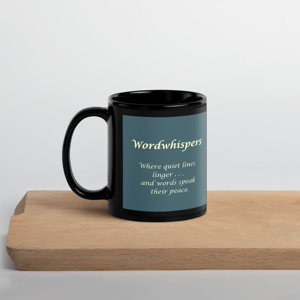 Mystical Tree mug  black quote 