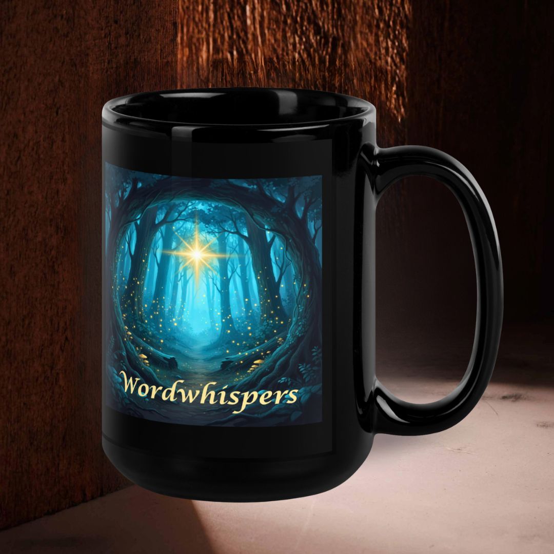 Twilight Glimmer Mug with Glowing Star 15oz