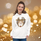 Pennies From Heaven all-over print recycled unisex hoodie in white