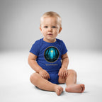 Little Bookworm Baby Bodysuit Glimmer of Light in royal