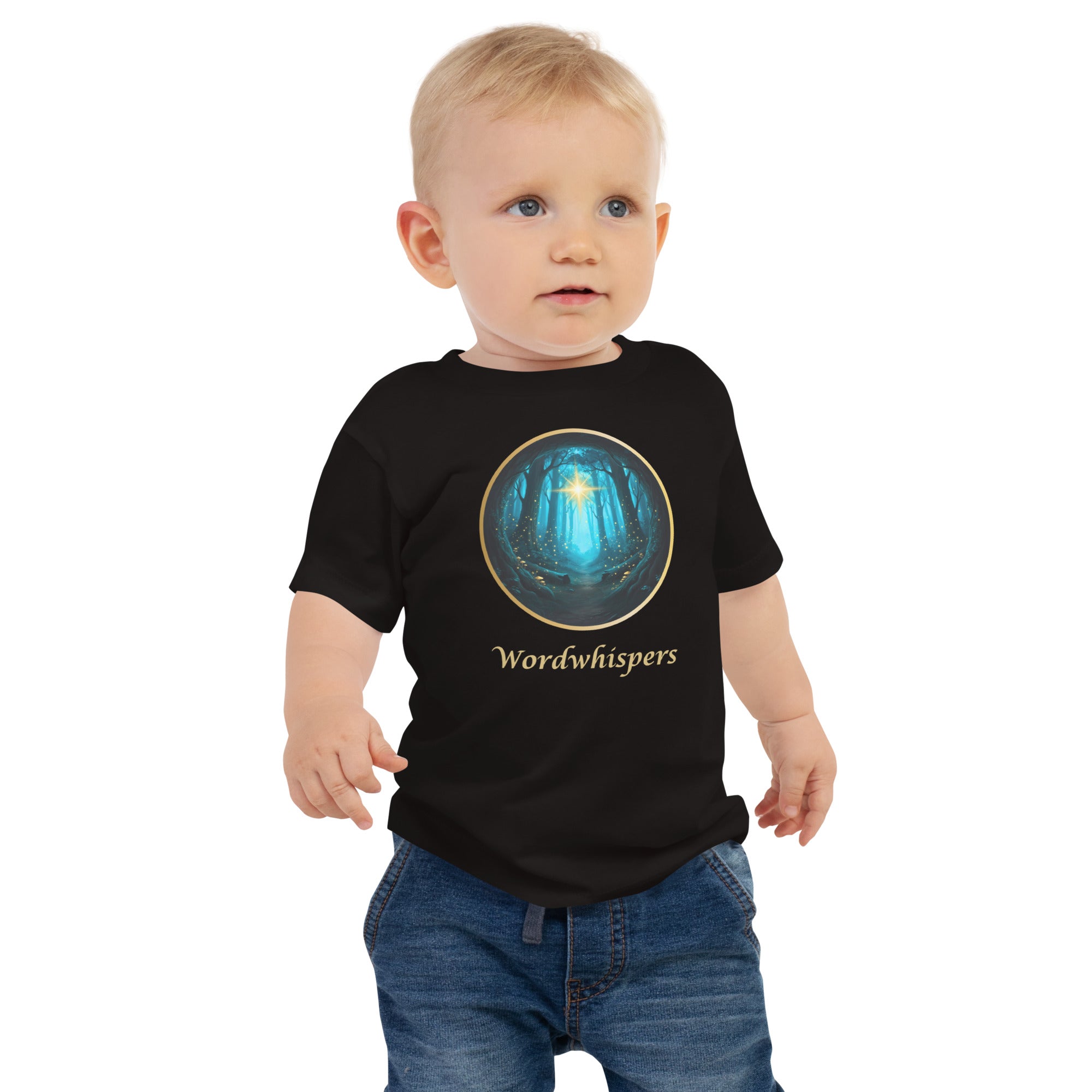 Book Lover Baby Tee | Glimmer of Light – in black