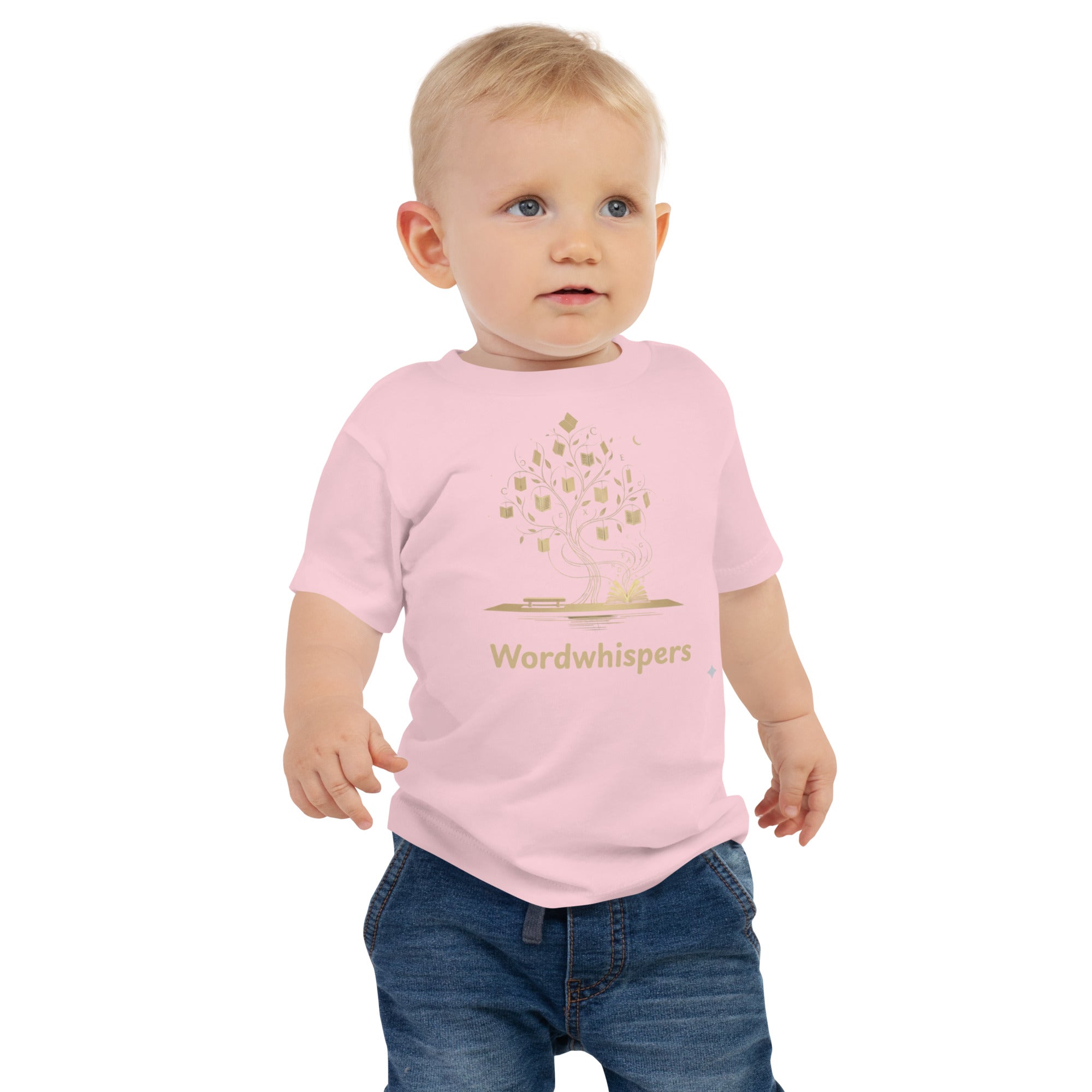 Book Lover Baby Tee | Enchanted Storybook Tree – in pink
