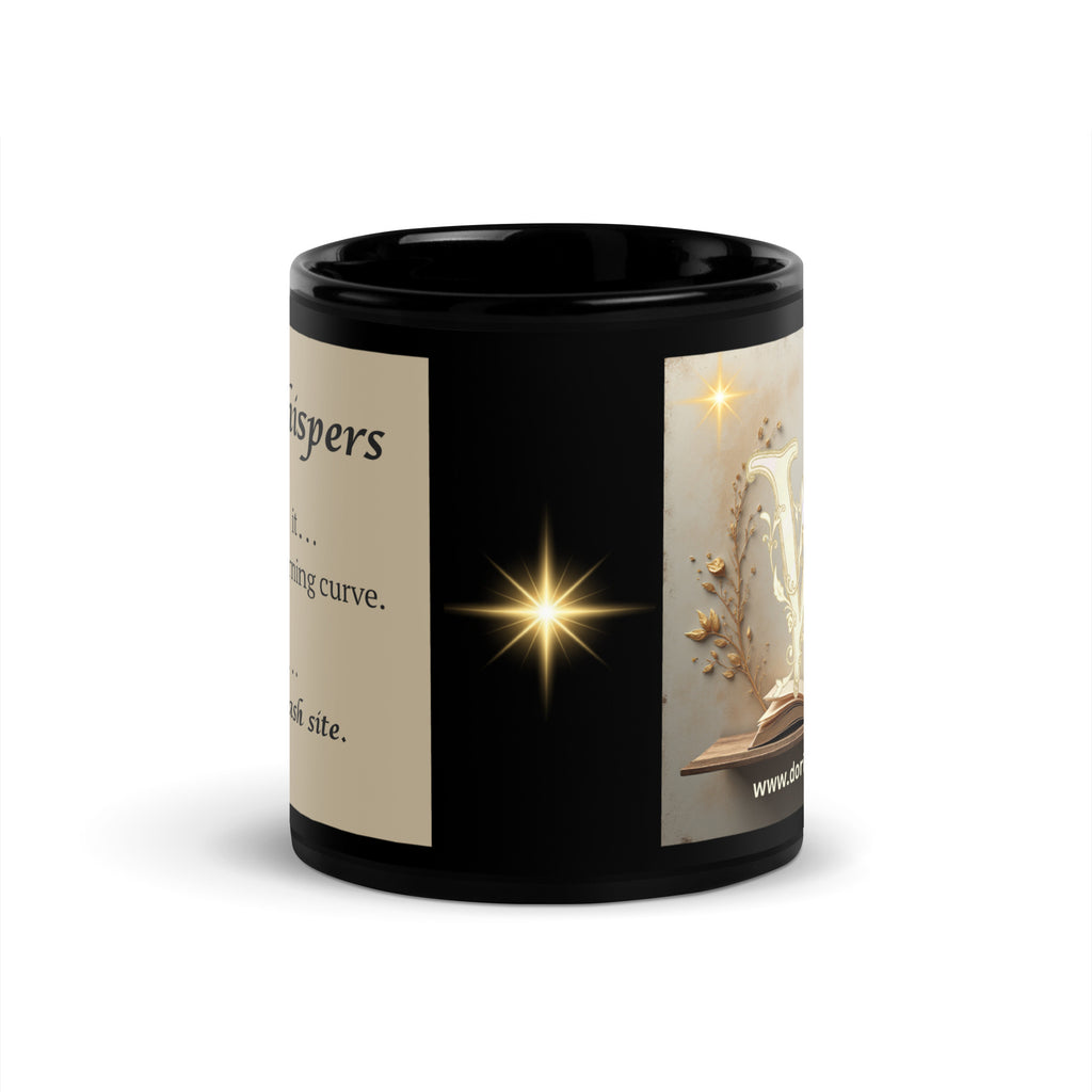 Book Lover Mug - Learning Curve (Black)