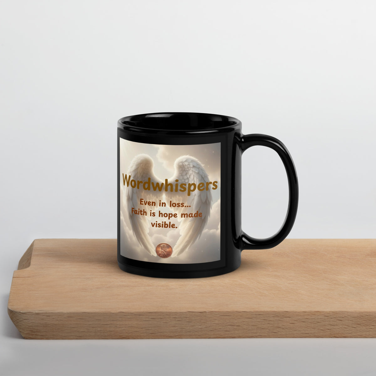 Pennies from Heaven Mug-black-Front