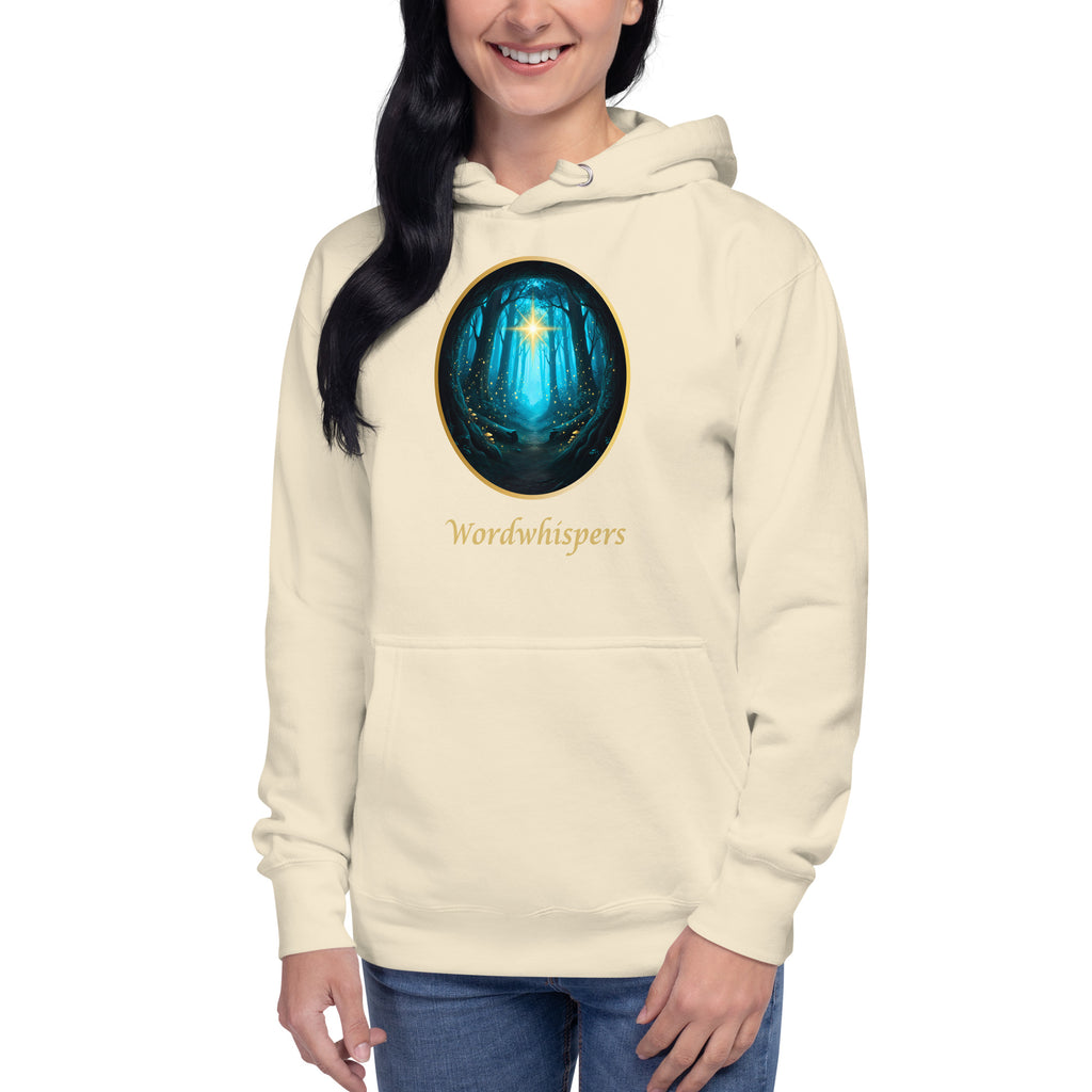 Literary Premium Hoodie - Glimmer of Light Design - Unisex - bone