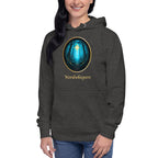 Literary Premium Hoodie - Glimmer of Light Design - Unisex - charcoal heather