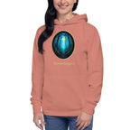 Literary Premium Hoodie - Glimmer of Light Design - Unisex - dusty rose