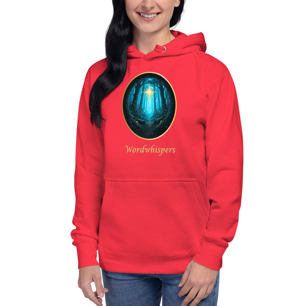 Literary Premium Hoodie - Glimmer of Light Design - Unisex - team red
