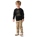 Little Dreamers Mystical Tree & Glowing Books Kids Sweatshirt – Wordwhispers – in black