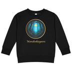 Little Dreamers Secret Woods & Guiding Star Kids Sweatshirt – Wordwhispers – in black