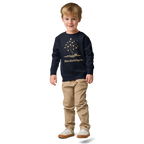 Little Dreamers Mystical Tree & Glowing Books Kids Sweatshirt – Wordwhispers – in navy