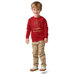 Little Dreamers Mystical Tree & Glowing Books Kids Sweatshirt – Wordwhispers – in red