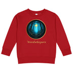 Little Dreamers Secret Woods & Guiding Star Kids Sweatshirt – Wordwhispers – in red