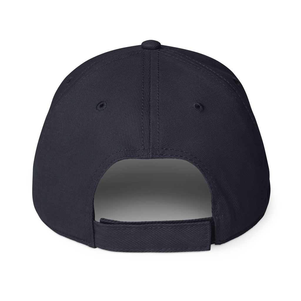 Book lover baseball cap navy - back view - adjustable fit