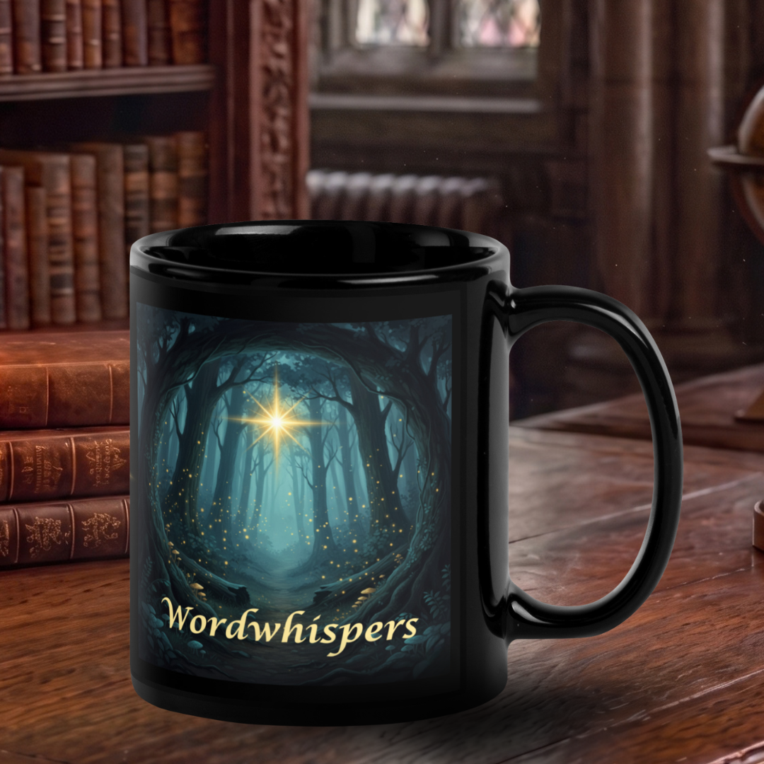 Original glimmer with glowing star 11 oz mug
