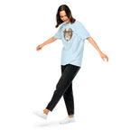 Book lover heavyweight t-shirt Pennies from Heaven - unisex literary  apparel in chambray