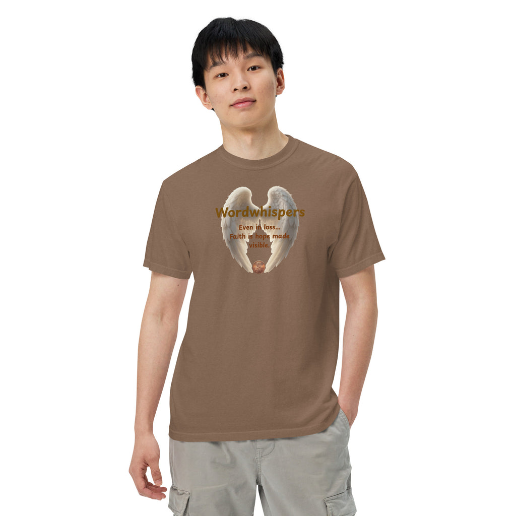 Book lover heavyweight t-shirt Pennies from Heaven - unisex literary  apparel in espresso
