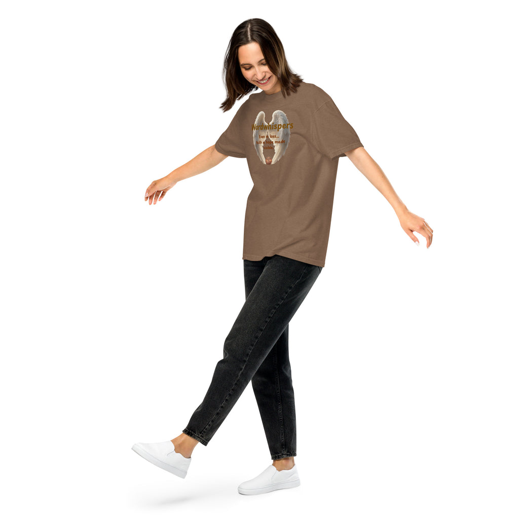 Book lover heavyweight t-shirt Pennies from Heaven - unisex literary  apparel in espresso