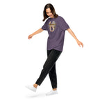 Book lover heavyweight t-shirt Pennies from Heaven - unisex literary  apparel in grape