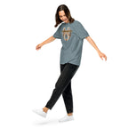 Book lover heavyweight t-shirt Pennies from Heaven - unisex literary  apparel in ice blue