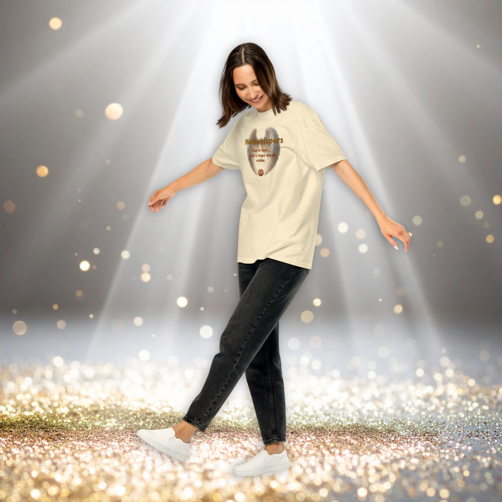 Book lover heavyweight t-shirt Pennies from Heaven - unisex literary  apparel in ivory
