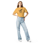 Literary Soft T-Shirt - Wordwhispers Signature Logo - Unisex - mustard