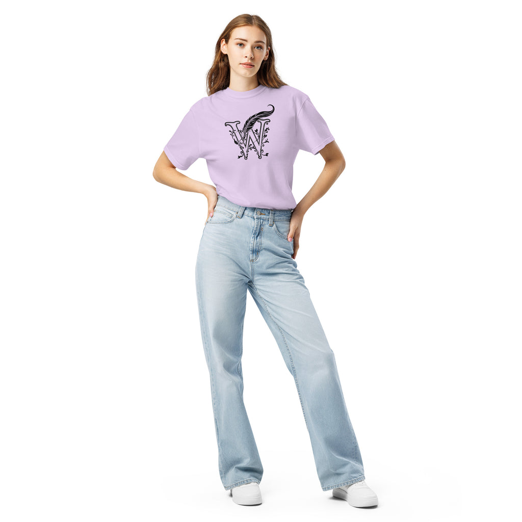 Literary Soft T-Shirt - Wordwhispers Signature Logo - Unisex - orchid