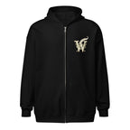 Book lover zip hoodie with glimmer of light design in black