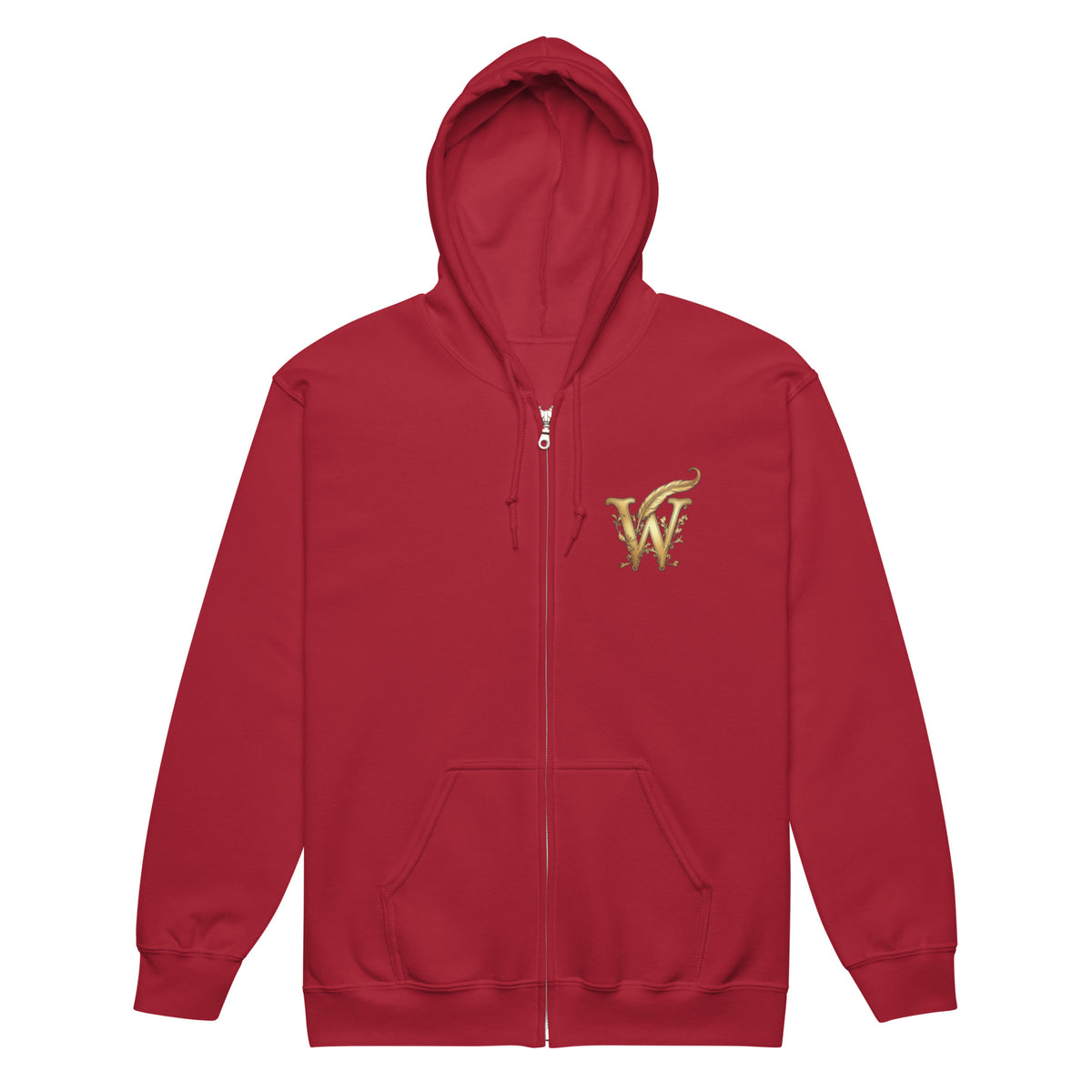 Glimmer of Light Hoodie-extended size-front-in cardinal red
