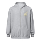 Book lover zip hoodie with glimmer of light design in sport grey