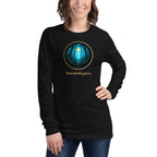 Glimmer of Light Literary Long Sleeve Tee - Book Lover Gift - Black