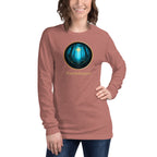 Glimmer of Light Literary Long Sleeve Tee - Book Lover Gift - Heather Mauve