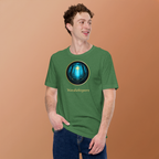 Literary t-shirt - Glimmer of Light design - for readers and writers - unisex - grass green
