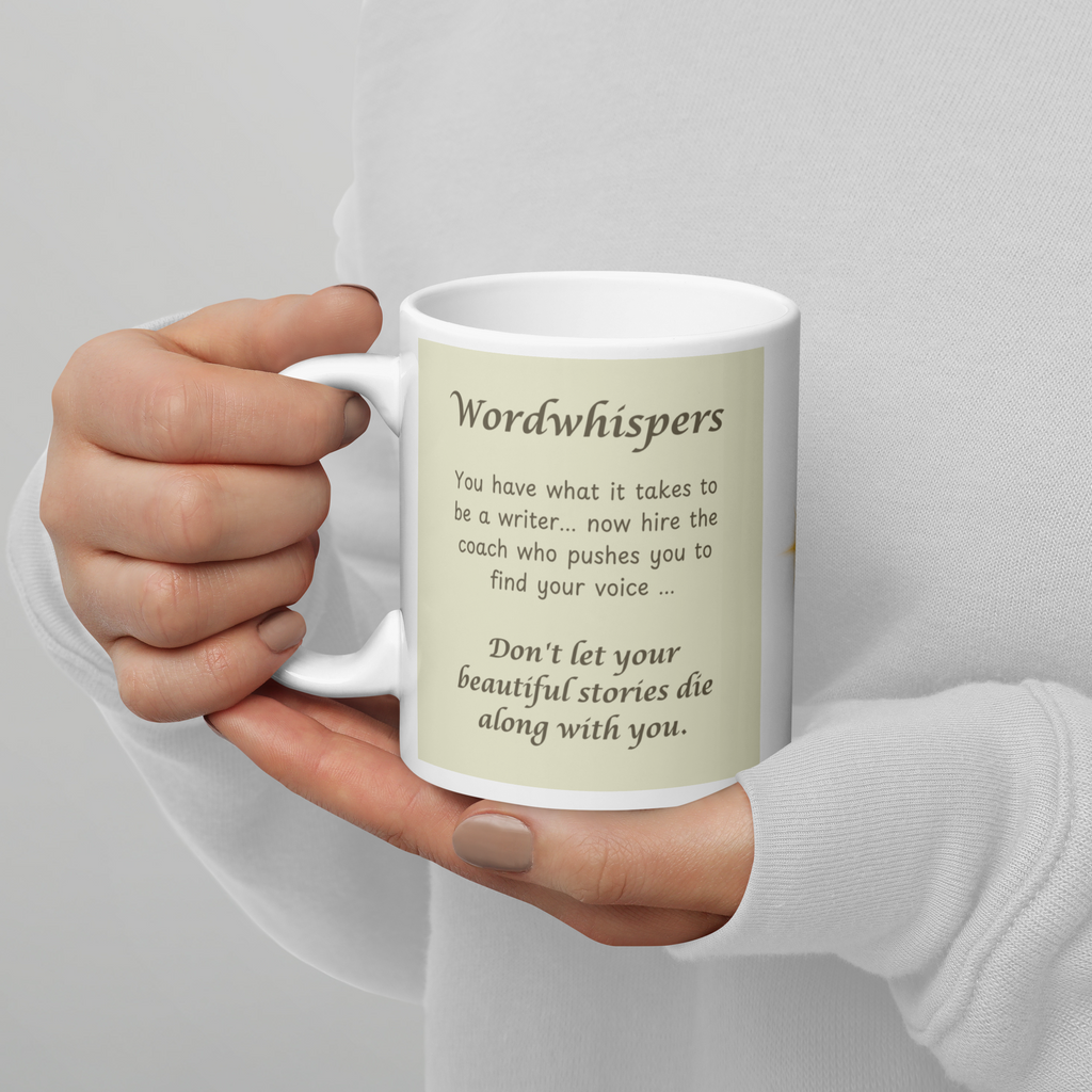 Writer mug white - Chapter 04 The Team Sport - 11oz glossy ceramic coffee mug for writers