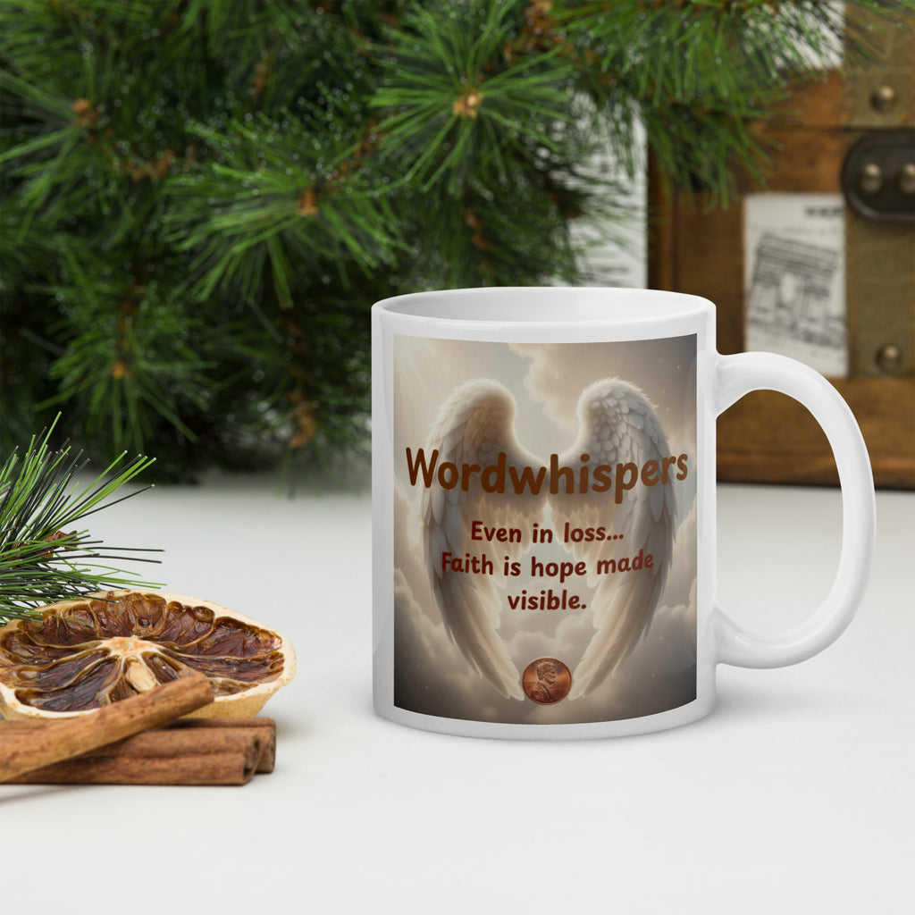 Pennies from Heaven mug white