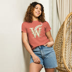 Literary High-Waisted T-Shirt Wordwhispers Signature - Women's - sorbet