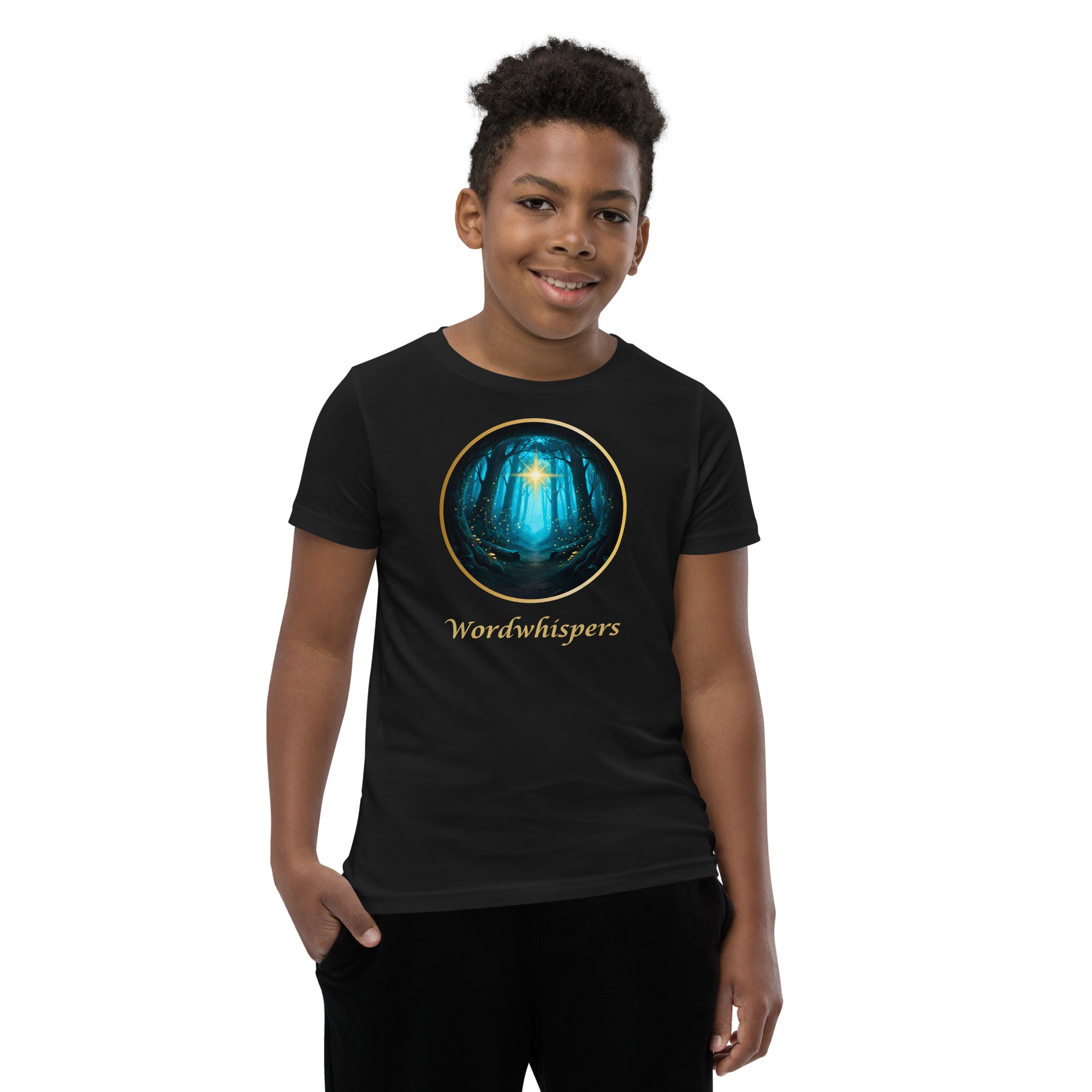 Book Lover Kids T-Shirt Glimmer of Light in black