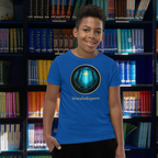 Book Lover Kids T-Shirt Glimmer of Light in true royal
